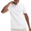 New Look Pique Polo Shirt In White For Men