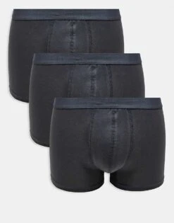New Look 3 Pack Boxers In Dark Grey For Men -Look Espn Store 206991502 1 darkgrey 1