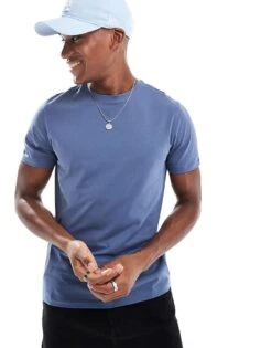 New Look Crew Neck Standard Fit T-shirt -Look Espn Store 206991510 1 vintageindigo 3