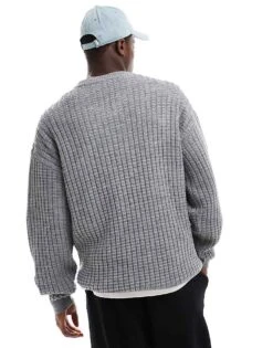 New Look V-neck Jumper In Dark Grey For Men -Look Espn Store 207172075 3