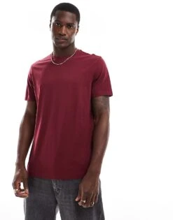 New Look Crew Neck Standard Fit T-shirt -Look Espn Store 207172134 1 darkburgundy 3
