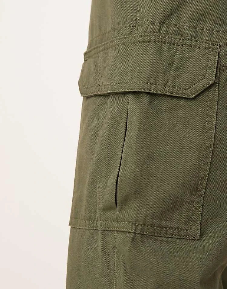 New Look Cargo Trousers In Khaki For Men Dark Khaki 2 New Look Cargo Trousers In Khaki For Men Dark Khaki - Image 2