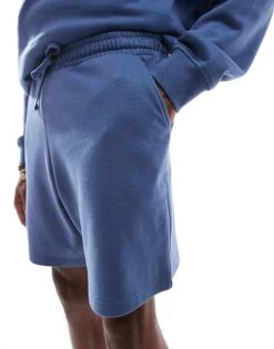 New Look Jersey Short Co-ord In Vintage Indigo For Men -Look Espn Store 207250015 5