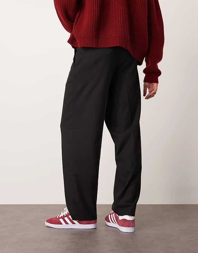 New Look Pleated Smart Trouser In Black For Men 3 New Look Pleated Smart Trouser In Black For Men - Image 3
