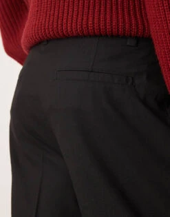 New Look Pleated Smart Trouser In Black For Men 9 New Look Pleated Smart Trouser In Black For Men -Look Espn Store 207250159 4