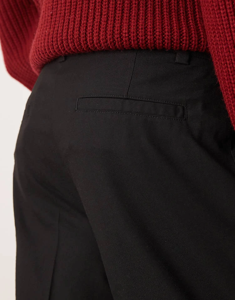 New Look Pleated Smart Trouser In Black For Men 4 New Look Pleated Smart Trouser In Black For Men - Image 4