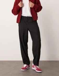 New Look Pleated Smart Trouser In Black For Men 10 New Look Pleated Smart Trouser In Black For Men -Look Espn Store 207250159 5