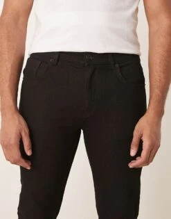 New Look Skinny Jeans In Black For Men -Look Espn Store 207303468 5