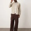 New Look Cord Shirt In Stone For Men