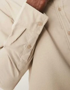 New Look Cord Shirt In Stone For Men -Look Espn Store 207303516 3
