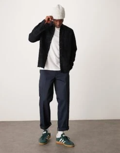 New Look Cord Check Shirt In Green And Navy For Men -Look Espn Store 207330870 4