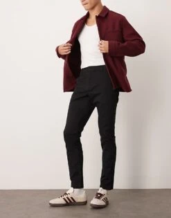 New Look Skinny Chinos In Black For Men