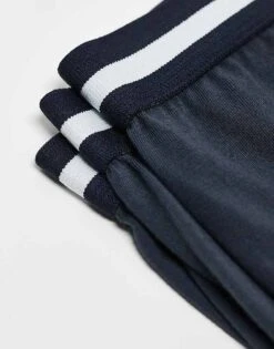 New Look 3 Pack Waist Stripe Boxers In Navy For Men -Look Espn Store 207331251 3