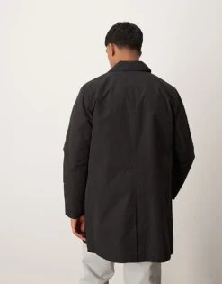 New Look Nylon Car Coat In Black For Men -Look Espn Store 207331392 3