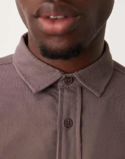 New Look Cord Shirt In Mid Brown For Men -Look Espn Store 207469018 4