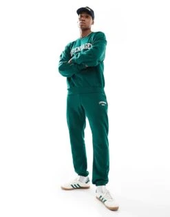 New Look Copenhagen Sweatshirt Co-ord In Dark Green -Look Espn Store 207469035 1 darkgreen 3