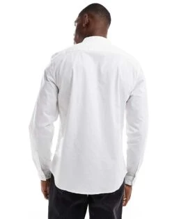 New Look Grandad Shirt In White For Men -Look Espn Store 207469188 4