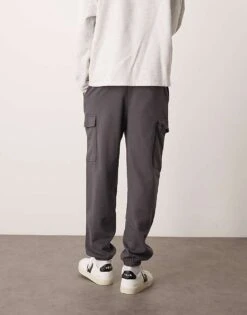 New Look Cargo Jogger In Dark Grey For Men -Look Espn Store 207469204 3