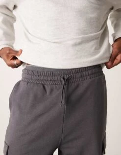 New Look Cargo Jogger In Dark Grey For Men -Look Espn Store 207469204 4