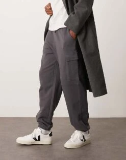 New Look Cargo Jogger In Dark Grey For Men -Look Espn Store 207469204 5