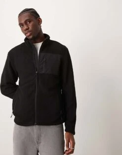 New Look Fleece In Black For Men