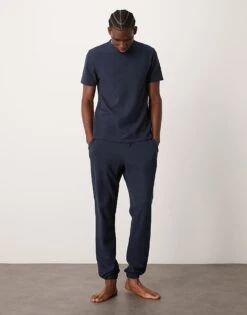 New Look Loungewear Waffle Co-ord In Navy -Look Espn Store 207469280 1 navy 1