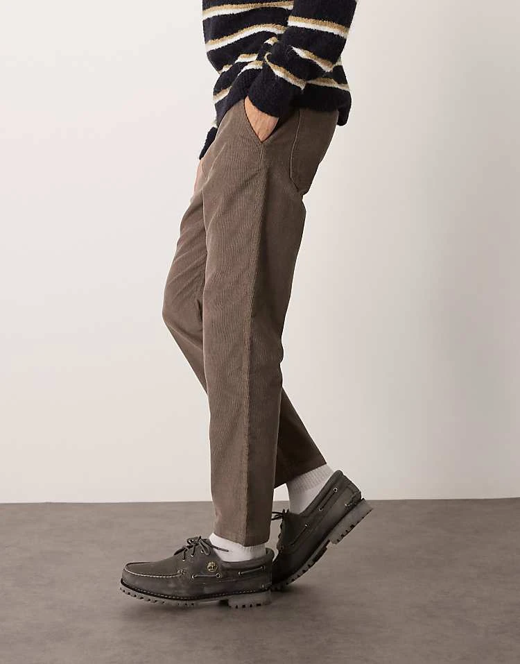 New Look Cord Trousers In Mid Brown For Men 2 New Look Cord Trousers In Mid Brown For Men - Image 2