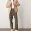 New Look Cord Trousers In Smokey Olive For Men
