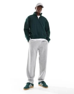 New Look Straight Leg Joggers In Grey Marl For Men -Look Espn Store 207689608 1 greymarl 1