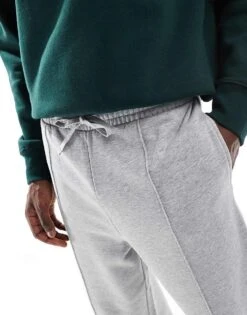 New Look Straight Leg Joggers In Grey Marl For Men -Look Espn Store 207689608 5