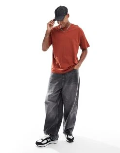 New Look Oversized T-shirt In Rust For Men -Look Espn Store 207689655 4