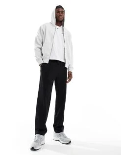New Look Straight Leg Joggers In Black For Men -Look Espn Store 207689672 3