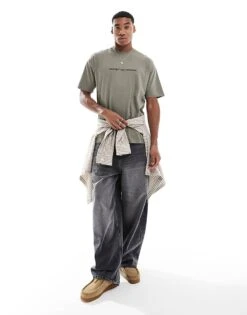 New Look Outdoors T-shirt In Dark Khaki For Men Light Khaki -Look Espn Store 207836693 4