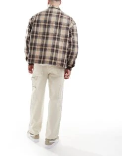 New Look Carpenter Jeans In Ecru For Men Off White -Look Espn Store 208008601 3