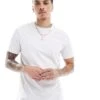 New Look Crew Neck Regular Fit T-shirt In White For Men