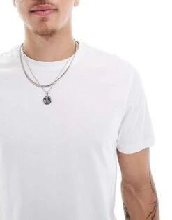 New Look Crew Neck Regular Fit T-shirt In White For Men -Look Espn Store 208319486 3