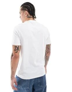 New Look Crew Neck Regular Fit T-shirt In White For Men -Look Espn Store 208319486 4