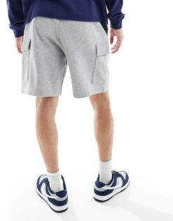 New Look Cargo Jersey Short In Grey Marl For Men -Look Espn Store 208319520 4