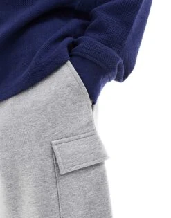 New Look Cargo Jersey Short In Grey Marl For Men -Look Espn Store 208319520 5