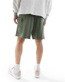 New Look Cargo Jersey Short In Dark Khaki For Men -Look Espn Store 208319528 4