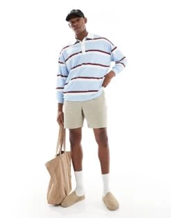 New Look Waffle Textured Shorts In Stone For Men 11 New Look Waffle Textured Shorts In Stone For Men -Look Espn Store 208324844 1 stone 1