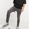 New Look Super Skinny Jeans In Washed Grey For Men