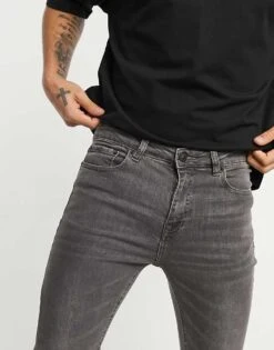 New Look Super Skinny Jeans In Washed Grey For Men -Look Espn Store 22254098 3