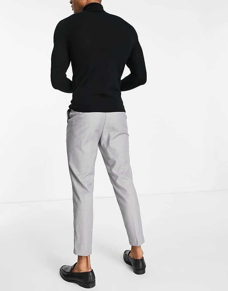 New Look Pleated Smart Trousers In Grey For Men 2 New Look Pleated Smart Trousers In Grey For Men - Image 2